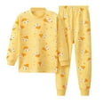 thumbnail image 1 of Kids Toddler Boy 2 Piece Pajama Set Sleepwear Pjs Girls Long Sleeve Top And Pants Clothes Set Loungewear Nightwear Homewear,Size 5-6 Years, 1 of 4