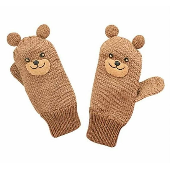 Kids Toddler Cold Weather Small Bear Mittens