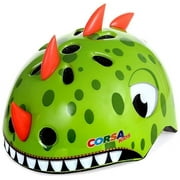 Kids Toddler Dinosaur Bicycle Helmet, Adjustable Multi-Sports Bike Helmet for Boys Girls, (Green Small)