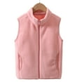 thumbnail image 1 of Kids Toddler Fleece Vest Sleeveless Outerwear Jackets & Vests Winter Vest Little Girls Clothes 150, 1 of 7