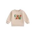 thumbnail image 1 of Kids Toddler Girls Boys Sweatshirt, 6 12 18 24 Months 2T 3T 4T 5T 6T 7T 8T 9T 10T 11T Long Sleeve Crew Neck Embroidery Letters Gingerbread Man Hoodie Pullover Christmas Costume for Boys Girls, 1 of 9
