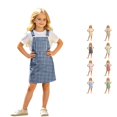 thumbnail image 1 of Kids Toddler Girls Dress Gingham Check Pattern Sleeveless Square Neck Suspender Dresses for Summer Vacation Outing Casual Boho Sundress, 1 of 7