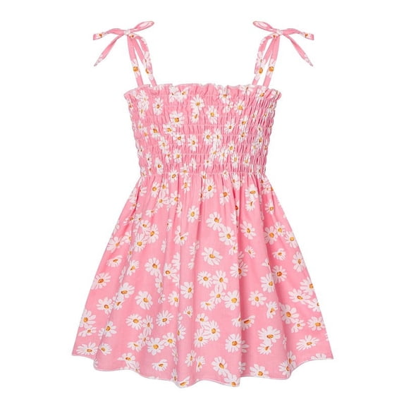 Kids Toddler Girls Summer Dress Princess Tutu Skirt Sleeveless Halter Sundress Beach Clothes
