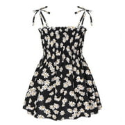 ZENBATH Kids Toddler Girls Summer Dress Princess Tutu Skirt Sleeveless Halter Sundress Beach Clothes