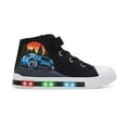 thumbnail image 1 of EUXTERPA Boys Car Sneakers Light Up Flashing Shoes Toddler Easy Fasten High Top Canvas Sneaker Little Kid Size 11, 1 of 6