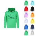 thumbnail image 1 of Kids Toddler Letter Print Hoodie Sweatshirt Long Sleeve Pullover Crewneck Warm Top for Boys Girls, 1 of 4