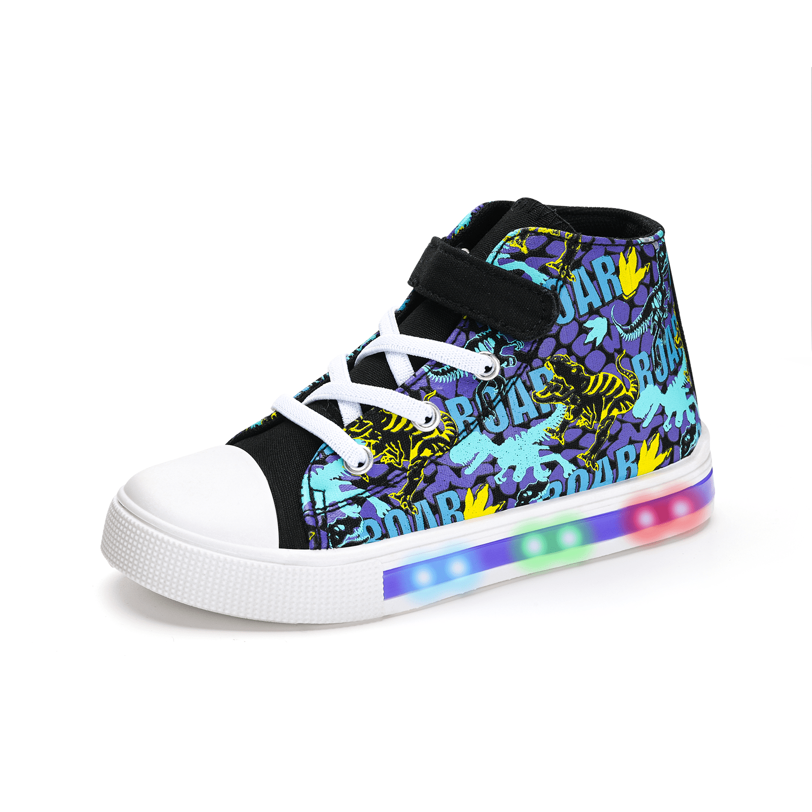 Spring Glitter High Top Children Canvas For Girl Kids School Running