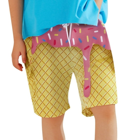 Kids Toddler Shorts Fashion Print Elastic Waist Pull-On Kids Toddler Summer Clothes Boy Kids Boy Essentials 11-12 Years