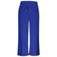 thumbnail image 1 of Kids Toddler Sweatpants Loose Long Girls Wide Leg Sweatpants Kids Blue Sweatpants Baggy Sweatpants Girls Summer Clothes Size 8-9 Years, 1 of 9