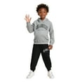 thumbnail image 1 of Kids Toddler Sweatsuit 2 Piece Long Sleeve Letter Graphic Tracksuit Hoodie Sweatpants Warm Fall Winter Clothes Kids Girls Clothes 9-10 Years, 1 of 5