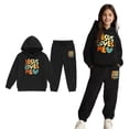 thumbnail image 1 of Kids Toddler Sweatsuit 2 Piece Long Sleeve Printed Hoodie Sweatshirt and Active Jogger Pants Winter Clothes Teen Girls Trendy Clothes 8-9 Years Boys Girls Fashion, 1 of 4