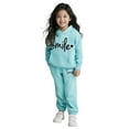 thumbnail image 1 of Kids Toddler Sweatsuit 2 Piece Long Sleeve Printed Tracksuit Hoodie Leggings Pants Fall Clothes Girl Clothes Size 3-4 Years Boys Girls Fashion, 1 of 4
