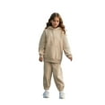 thumbnail image 1 of Kids Toddler Sweatsuit 2PC Long Sleeve Khaki Basic Hoodie Leggings Pants Warm Fall Winter Clothes Size 1-2 Years Girls Clothes Boys Girls Fashion, 1 of 3