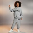 thumbnail image 1 of Kids Toddler Sweatsuit 2PC Long Sleeve Letter Print Tracksuit Hoodie and Active Jogger Pants Fall Winter Clothes Size 9-10 Years Girls Clothes Boys Girls Fashion, 1 of 3