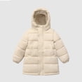 thumbnail image 1 of Kids Toddler Winter Coat,Kids Puffer Jacket with Pocket Zip up Winter Hoodies Coat Solid Color Long Sleeve Thick Warm Outwear Boys Coats Size 3-4 Years, 1 of 2