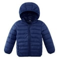 thumbnail image 1 of Kids Toddler Winter Hooded Coats Warm Light Puffer Jacket Short Outerwear for Boys Girls 2-16T, 1 of 9