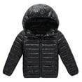 thumbnail image 1 of Kids Toddler Winter Hooded Coats Warm Light Puffer Jacket Short Outerwear for Boys Girls 2-16T, 1 of 9