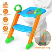 Kids Toilet Seat, Moclever Potty Training Toilet with Ladder for Toddler, Splash Guard Adjustable Safety Potty Training Seat