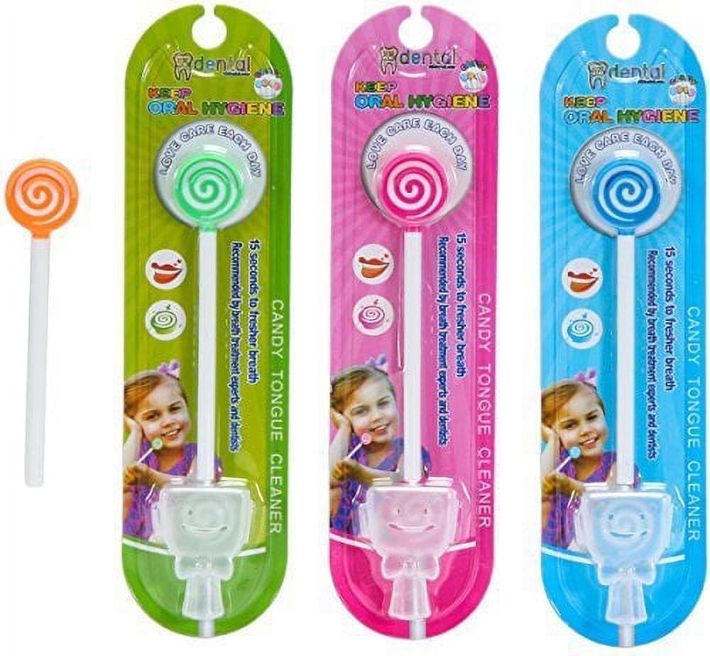 Kids Tongue Cleaner With Smiley Cover (4 Colors)