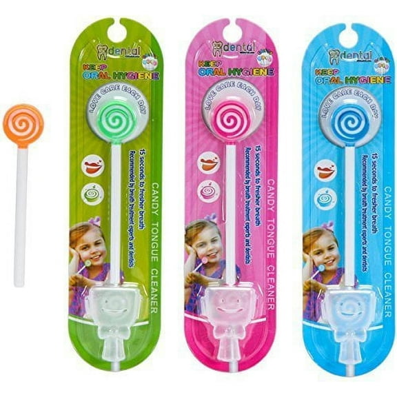 Kids Tongue Cleaner With Smiley Cover (4 Colors)
