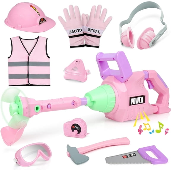 Kids Tool Set, Weed Trimmer Toy for Boy Girl, Toddler Educational Lawn Toy, Gardening Toy with Light Sound, Christmas Gift for Kids 3 4 5 6