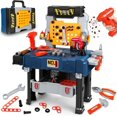 Kids Tool Set With Workbench Realistic Tool Pretend Play Toys for 2 3 4