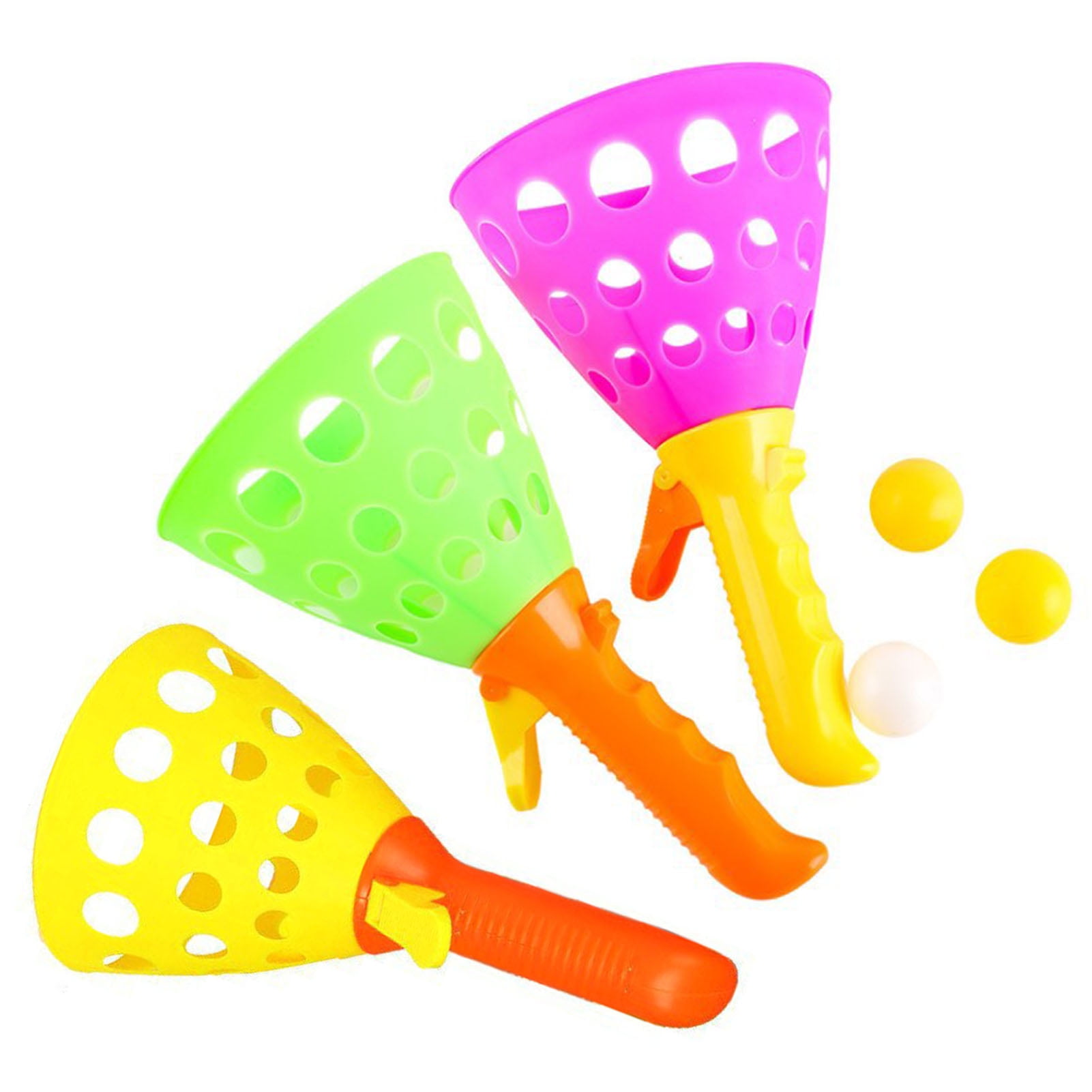 Kids Toss Catch Ball Toy with Launchers ParentChild Interactive