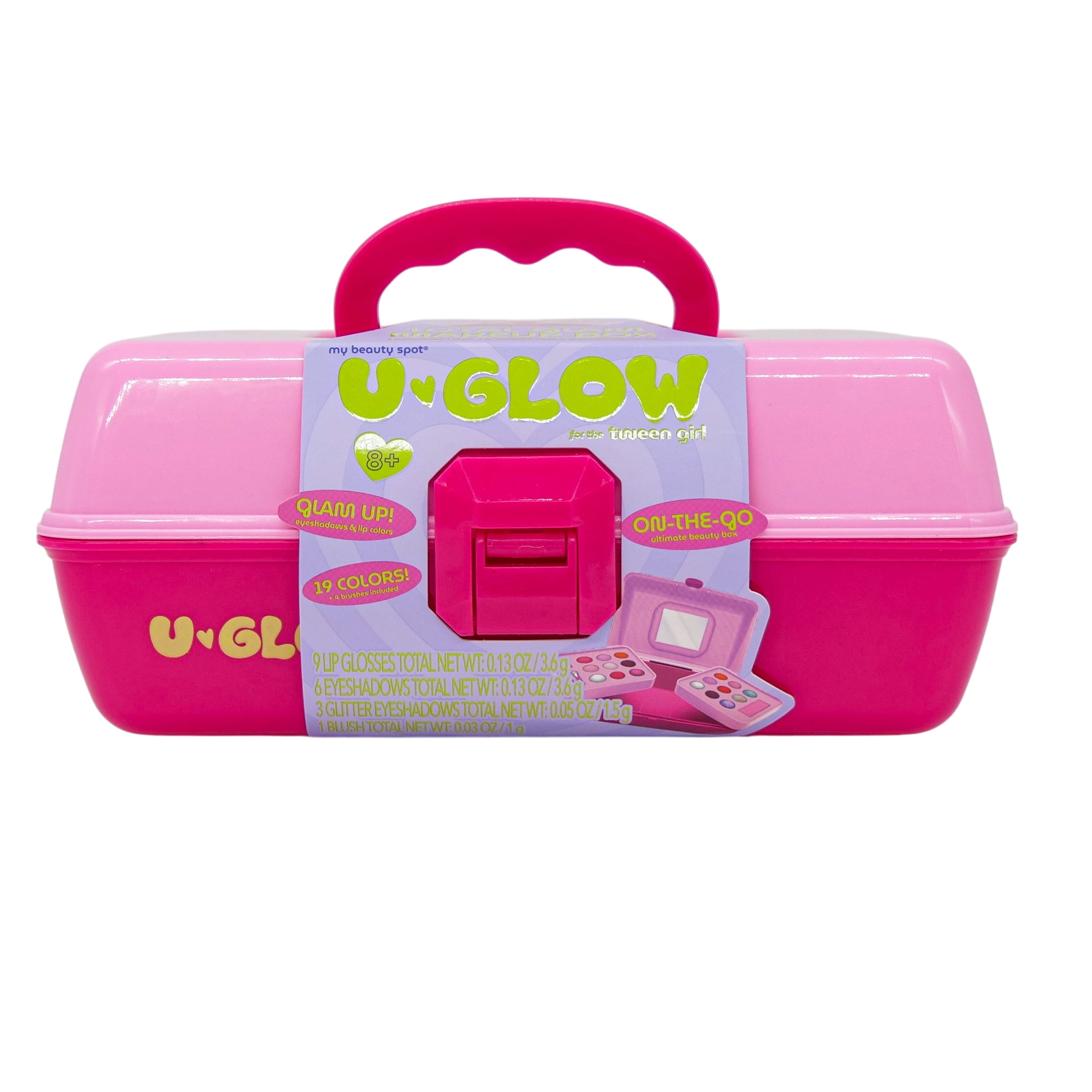 My Beauty Spot U-Glow Makeup Kit for Kids, Pink, 19 Pieces
