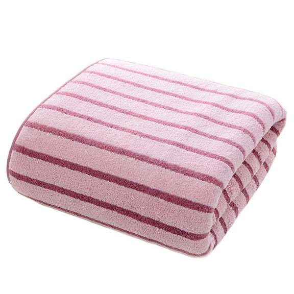 Face Wash Men's Fleece Striped Household Soft Water Absorbing Drying Non Linting Bath Face Wash Thickened Men's And Women's Face Wash