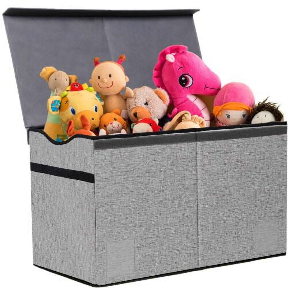 Kids Toy Box FlipTop Lid Organizer Bins Home Storage Collapsible Chest