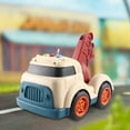 thumbnail image 1 of Kids Toy Cars, TOUMENY Sound Light Music Simulation Engineering Car Mini Excavator Cement Car, Plastic Pull Back Vehicles for Boys Girls Gift, Brown, 1 of 6