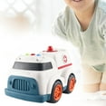 thumbnail image 1 of Kids Toy Cars, TOUMENY Sound Light Music Simulation Engineering Car Mini Excavator Cement Car, Plastic Pull Back Vehicles for Boys Girls Gift, White, 1 of 6