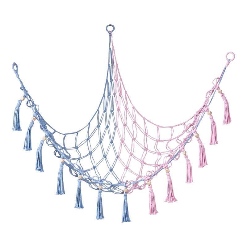 Kids Toy Hammock Cuddly Soft Storage Mesh Net for Teddy Bear Bedroom