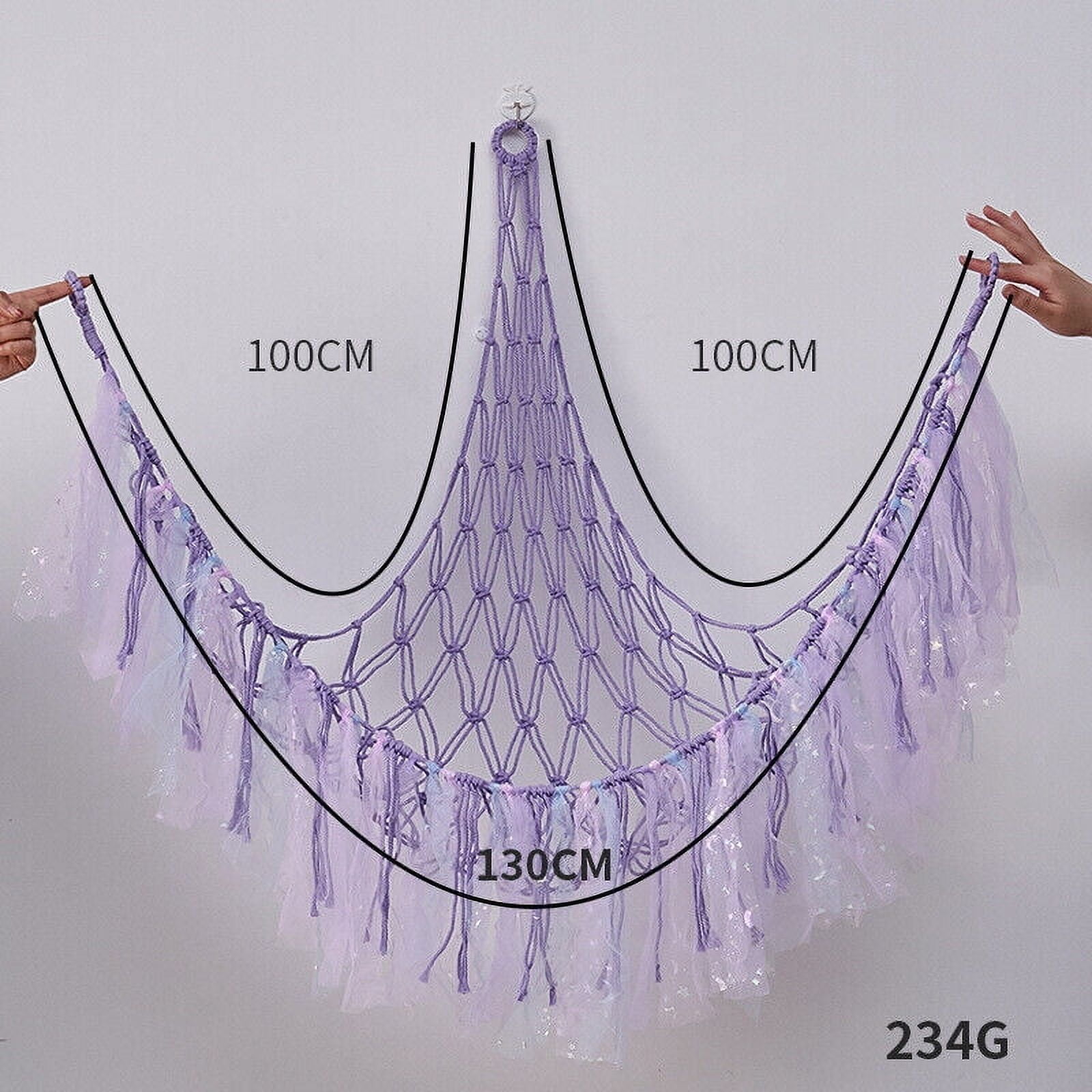 Kids Toy Hammock Cuddly Soft Storage Mesh Net for Teddy Bear Bedroom Nursery