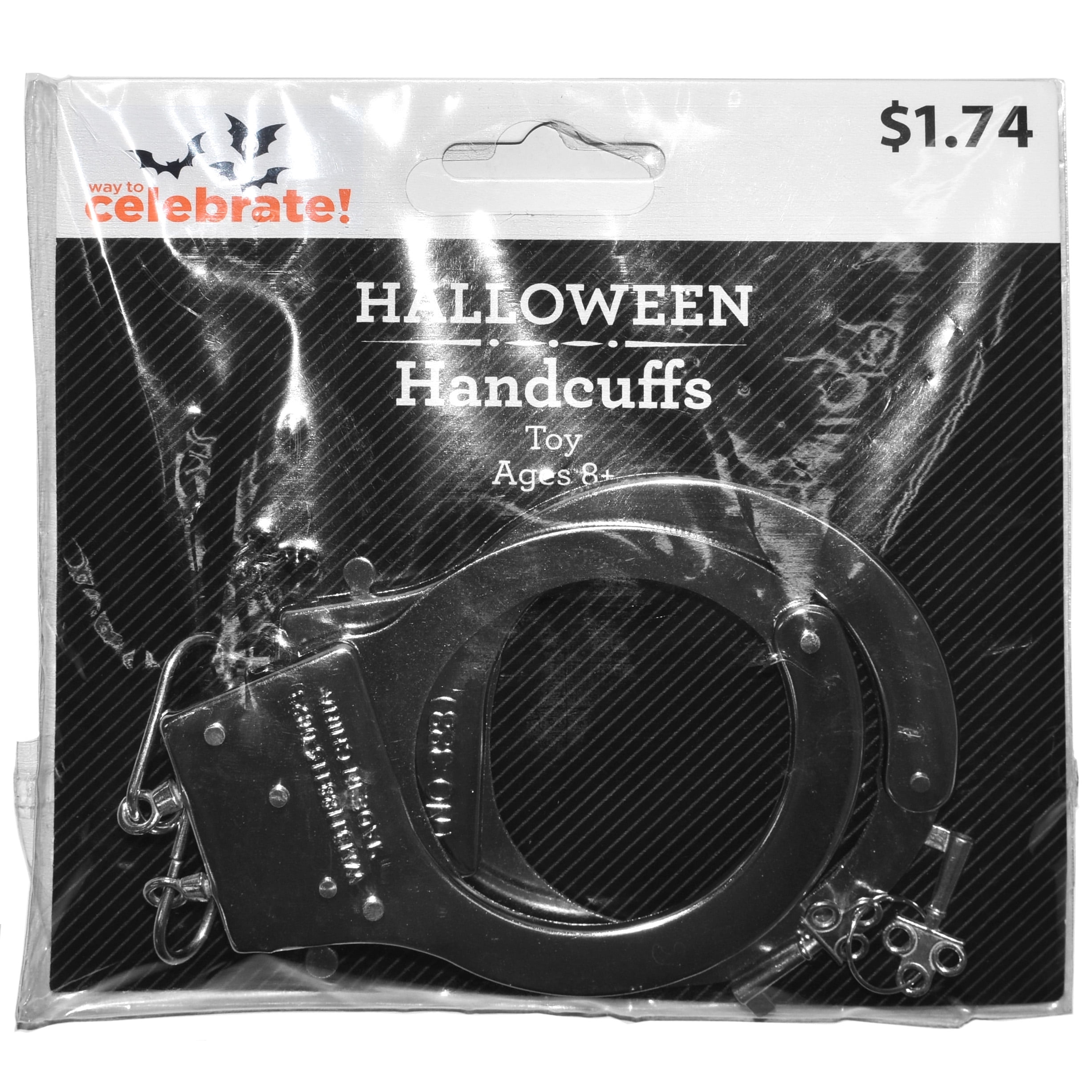 Kids Toy Metal Handcuffs Halloween Costume Accessory, Way To Celebrate