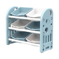 thumbnail image 1 of Kids Toy Organizers With 6 Removable Bins Multi-Functional Storage Cabinet Unit For Playroom Living Room Nursery Room, 1 of 8