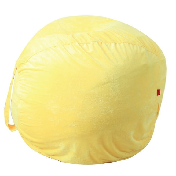 Kids Toy Storage Bag,Soft Fabric Chair Pouch with Large Capacity,Converts to Comfy Seat Cushion for Ergonomic Sitting,Perfect for Bedroom Playroom Organizing Stuffed Animals & Blankets