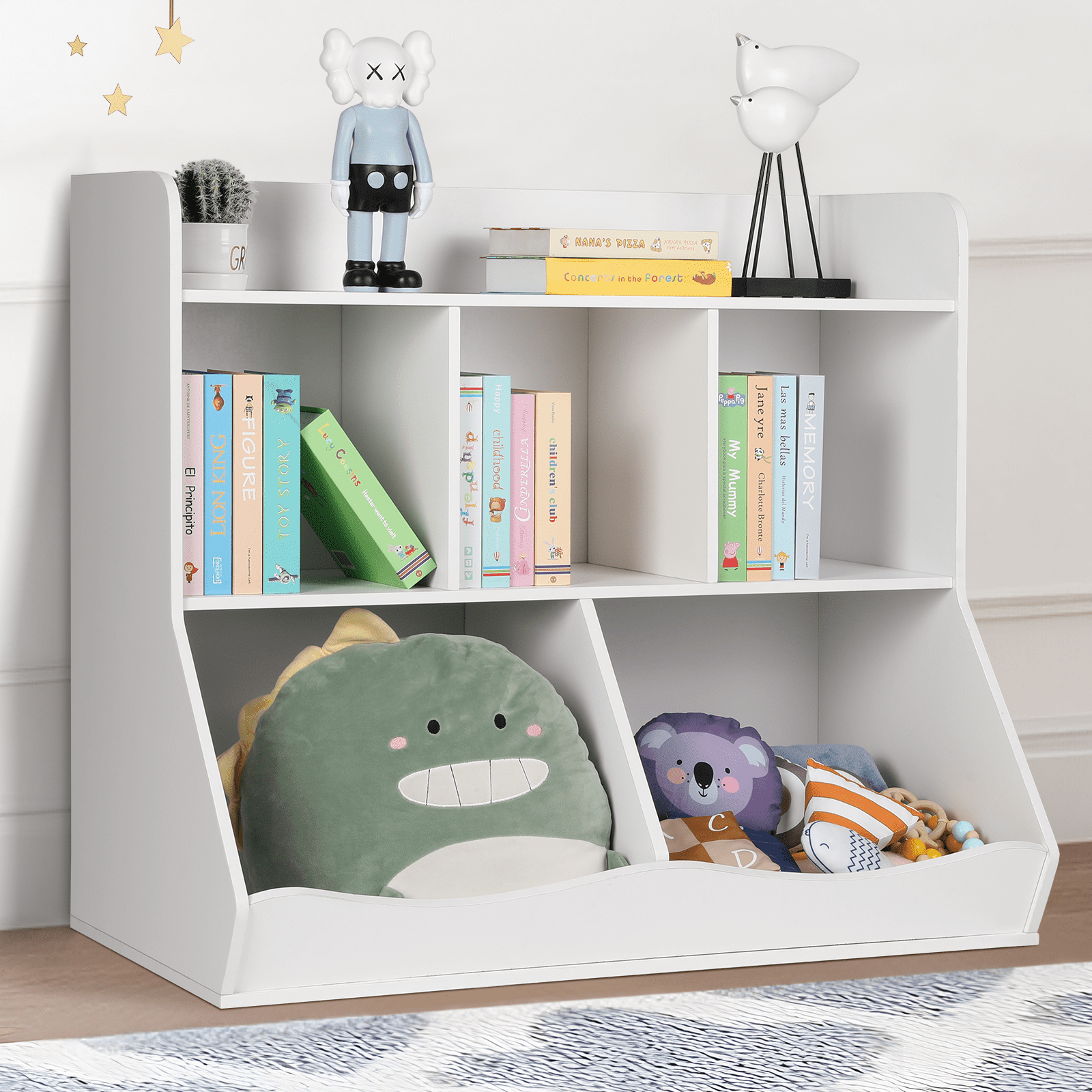 Kids Toy Storage Organizer with Multi Shelf, Toy Box Chest for Playroom