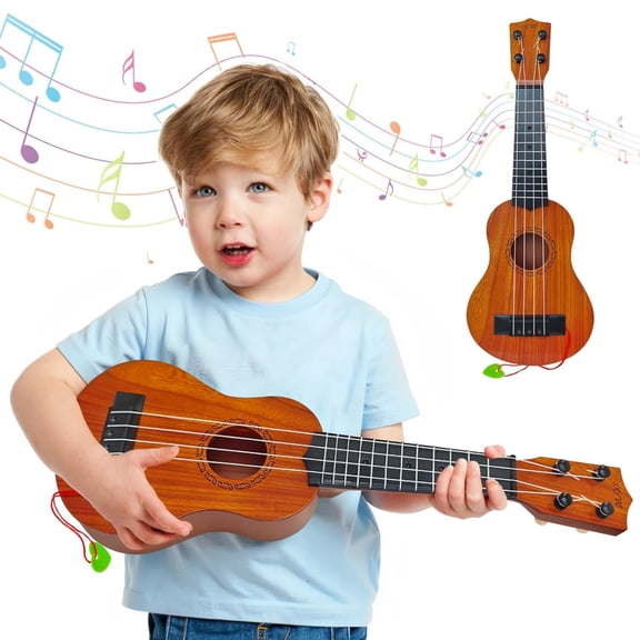 Kids Toy Ukulele Guitar,17 Inch Classical Guitar Musical Toy,4 Strings Guitar Ukulele Educational Learning Toy for Toddlers and Preschoolers