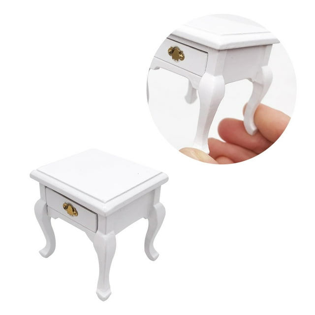 Kids Toy Wooden Toys Baby Infant Mini Furniture Bedside Table Mold ...