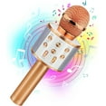 thumbnail image 1 of Kids Toys for 5 6 7 8 9 Year Old Girls, Handheld Bluetooth Karaoke Microphone for Kids Gifts for Teenage Girls Christmas Birthday Gifts for 7-12 Year Old Girls Toys - Rose Gold, 1 of 14
