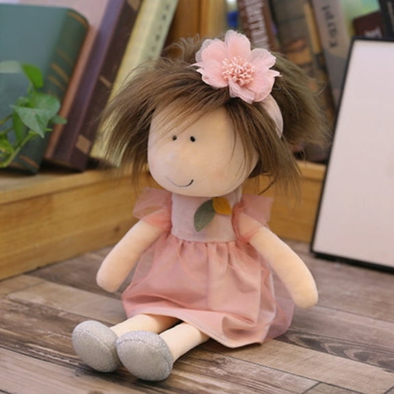 Kids Toys under $5! CQCYD Baby Doll with Clothes Cute Soft Rag Doll Beautiful Ragdoll Toy Handmade Rag Dolls Baby Girls Sleeping Partner Doll Xmas Gift