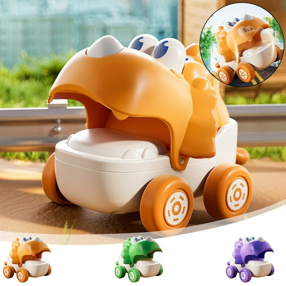 Kids Toys under $5! CQCYD Press and Go Dinosaur Car Toys for 1 Year Old Boy, First Birthday Gift, Baby Toys 12-18 Months Toddler Age 1-2, Cars for Toddlers 1-3