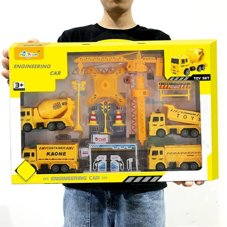 Kids Toys under $5 Fufafayo Engineering Pull Back Cars Set Mini Vehicles Toy, Baby Car Toys for Toddler, Toys Cars Party Favors for Kids, Birthday Gifts, Christmas for Boys Girls Kids