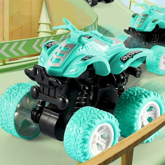 Kids Toys under $5 Fufafayo Flip Cars Toys for Ages 2-4 - Friction Powered Push and Go Toy Cars, Inertia Car Toy Set Stunt Toy Vehicles, Birthday Christmas Party Supplies for Boys and Girls