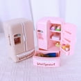 thumbnail image 1 of Kids Toys under $5 Fufafayo Mini Dollhouse Fridge, Miniature Dollhouse Refrigerator, Pretend Kid Toy Fridge Kitchen Playset for Girl Boy Christmas Birthday Gift Age 3+, 1 of 9