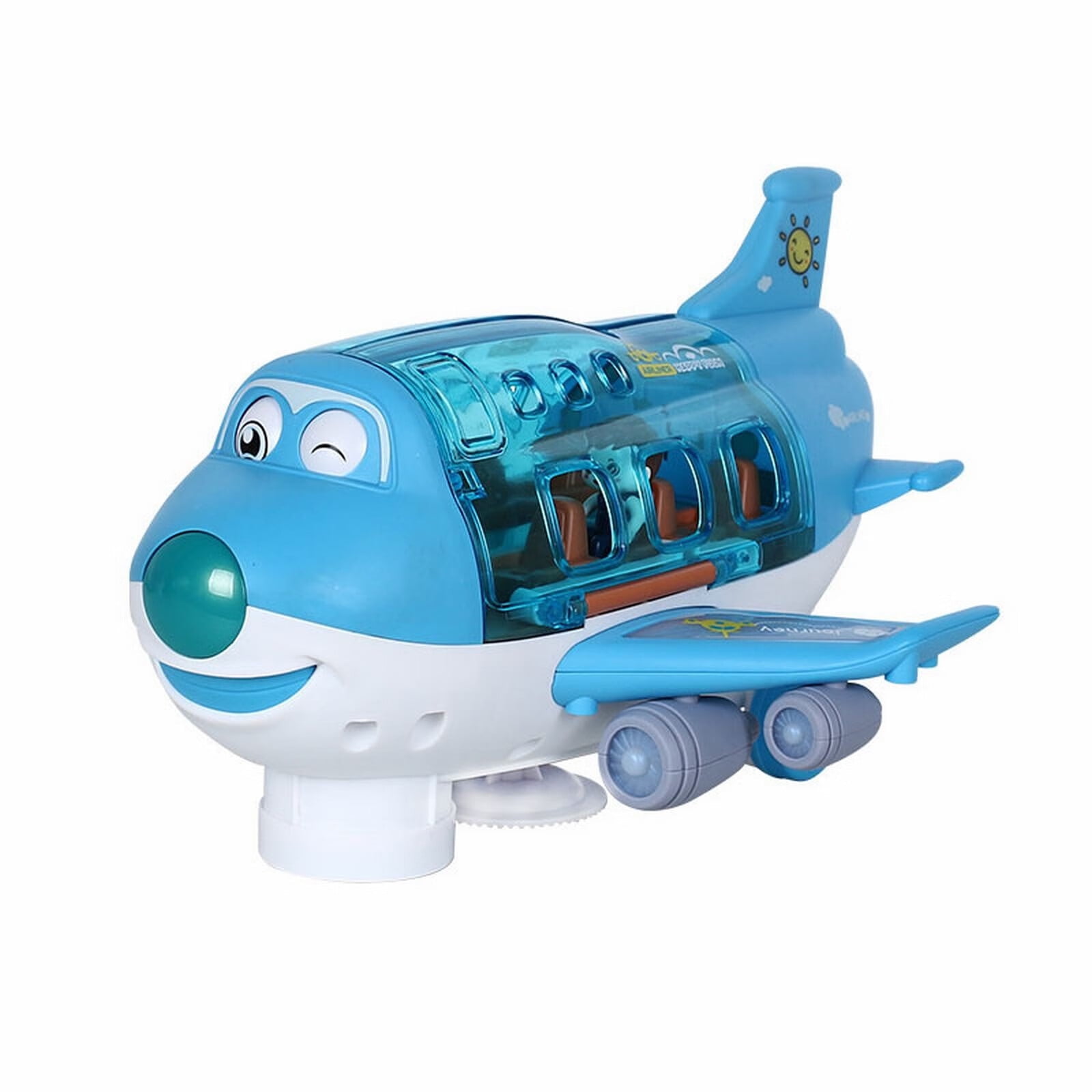Kids Toys Airplane Toys for Kids Bump And Go Action Toddler Toy Plane with Led Flashing Lights
