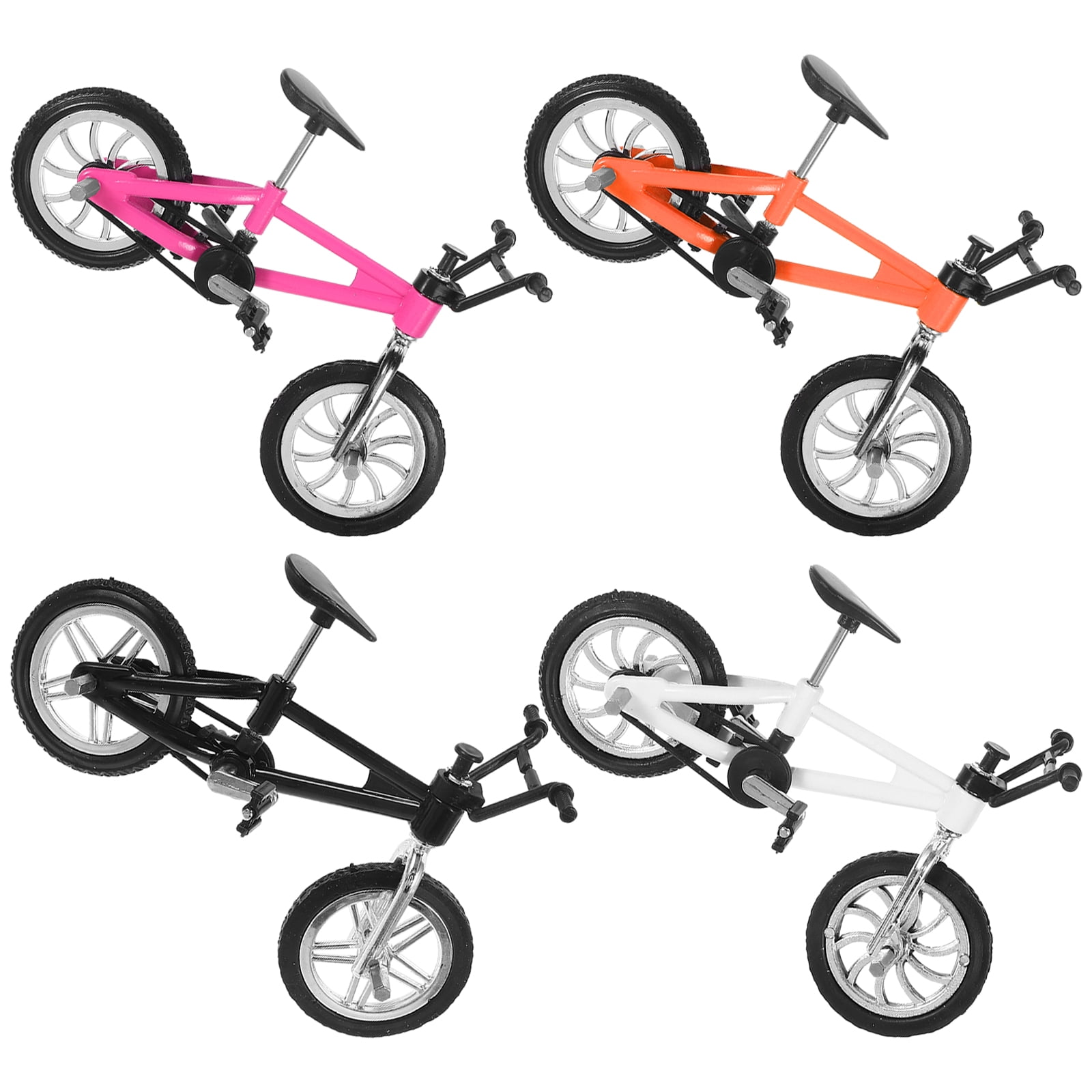 Kids Toys Bicycle Racing Simulation Alloy Bike Model 4 Pcs Bikes Cake