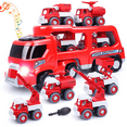 thumbnail image 1 of Kids Toys Car for Boys: Boy Toy Trucks for 3 4 5 6 Year Old Boys Girls | Toddler Toys 5 in 1 Fire Carrier Toy Trucks Set for Kids Age 3-4 3-5 4-7 | Birthday Party Boy Gifts for Kids, 1 of 6