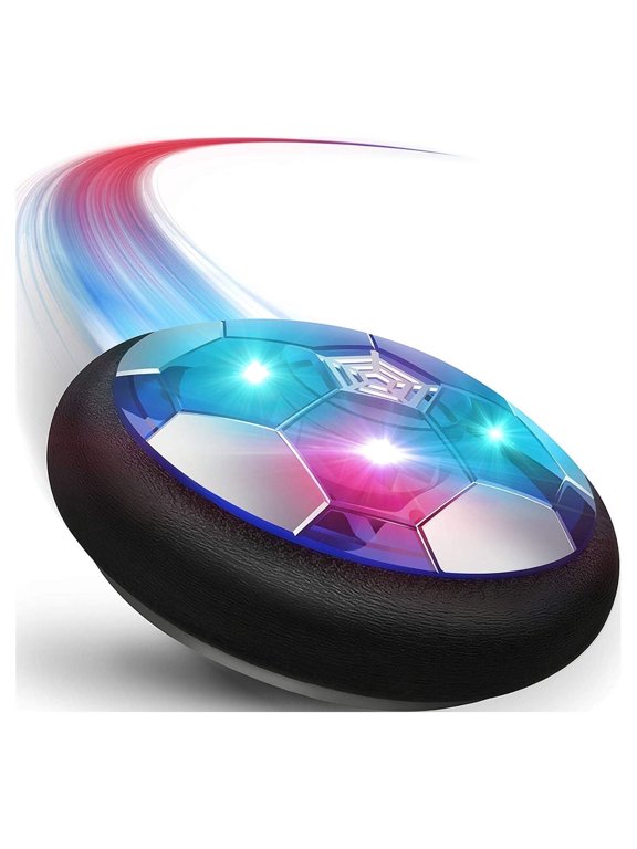 Hover Soccer Ball Toys for Kids, Rechargeable Indoor Indoor Floating Air Soccer Ball with LED Light and Foam Bumpers, Gifts for 3-12 Year Old Boys Girls